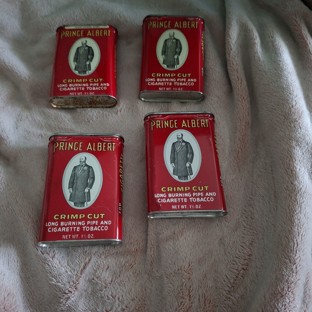 Prince Albert Crimp Cut Tobacco Tins